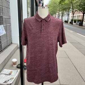 Hawker Rye Maroon Cotton Polo Shirt Men Medium Stitch Fix Essential Casual